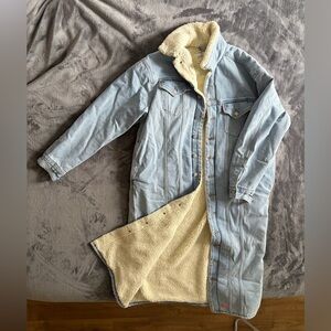 LEVIS long jean coat jacket